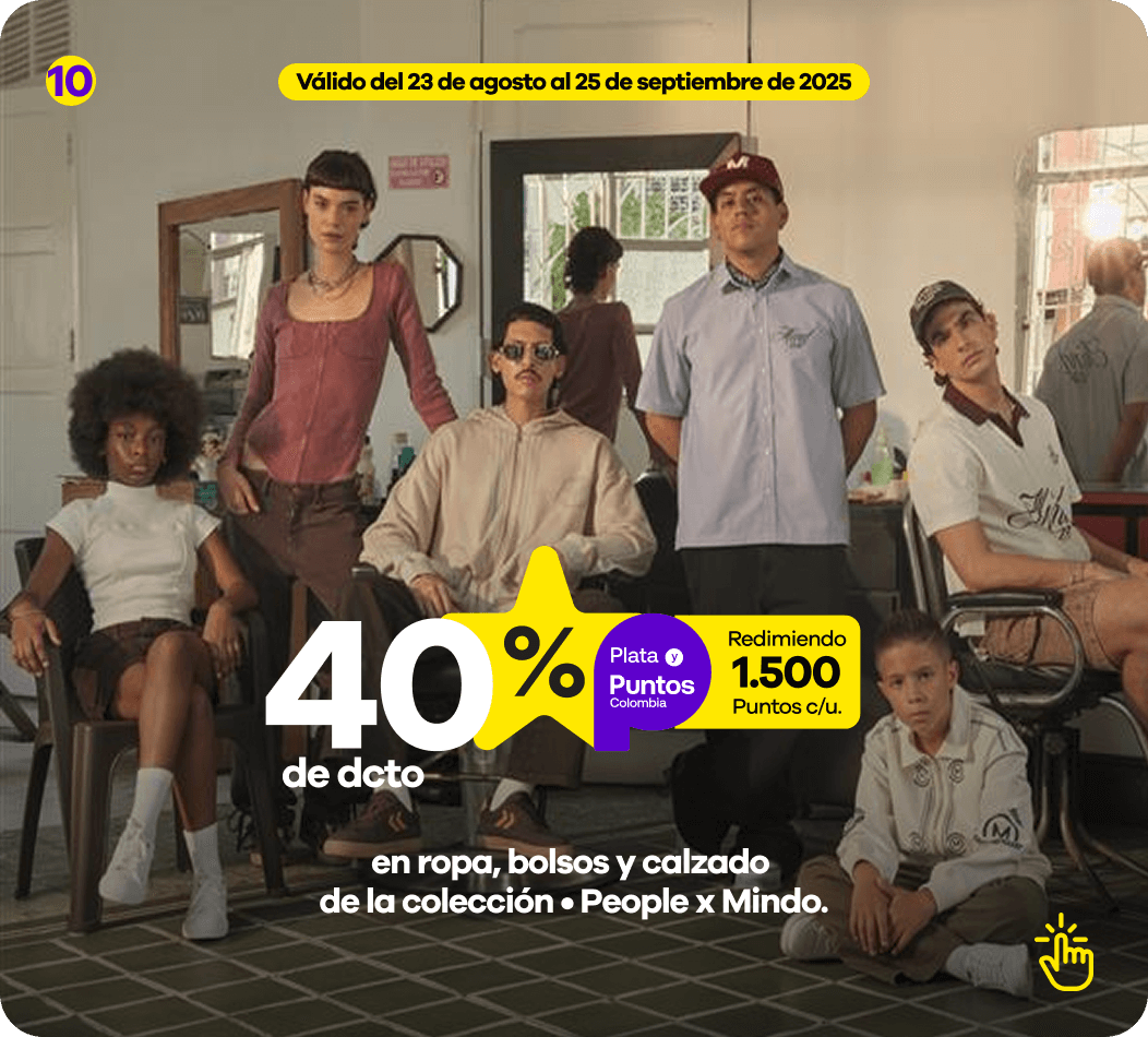 en ropa, bolsos y calzado de la colección • People x Mindo.